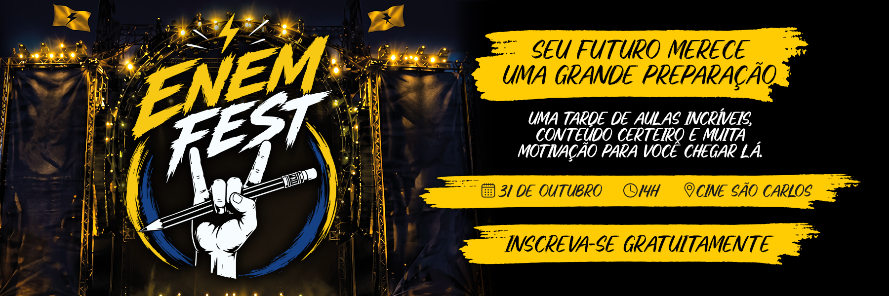 ENEM Fest — o maior aulão para a maior prova da sua vida